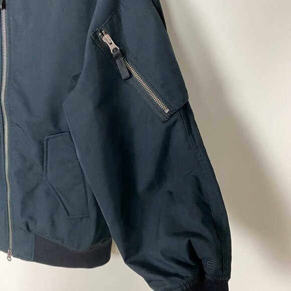 Everlane Bomber Jacket Black Womens XS Varsity Track - Picture 5 of 10